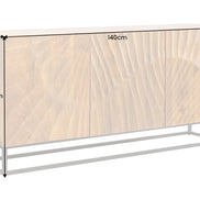 SCORPION 140cm 3D mango brown sideboard