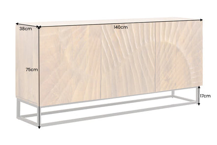SCORPION 140cm 3D mango brown sideboard