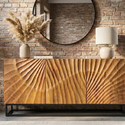 SCORPION 140cm 3D mango brown sideboard