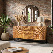 SCORPION 140cm 3D mango brown sideboard