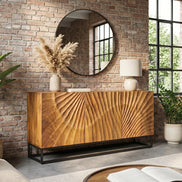 SCORPION 140cm 3D mango brown sideboard