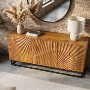 SCORPION 140cm 3D mango brown sideboard