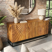 SCORPION 140cm 3D mango brown sideboard