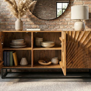 SCORPION 140cm 3D mango brown sideboard