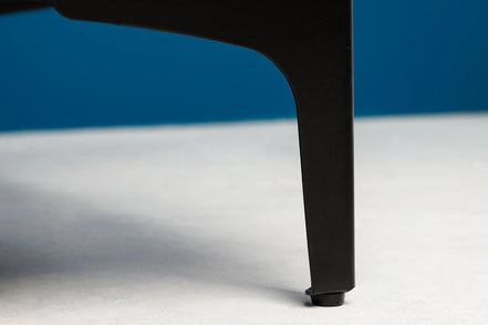 MODERN BAROCK velvet footstool, champagne color
