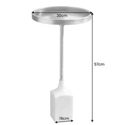 Lerakóasztal TRAYFUL 55 cm antik arany márványtalppal