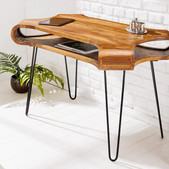 Íróasztal ORGANIC LIVING 120 cm sheeshamfa természetes