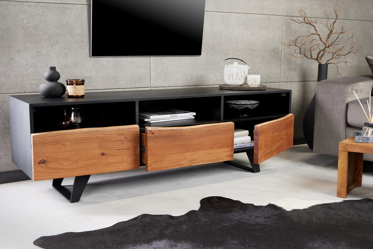 TV-szekrény ORGANIC ARTWORK 140 cm akácfa