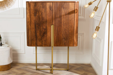 GATSBY 125cm retro style mango gold highboard