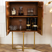 GATSBY 125cm retro style mango gold highboard