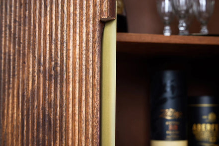 GATSBY 125cm retro style mango gold highboard