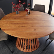 Étkezőasztal MAISON JADE 130 cm kerek akácfa