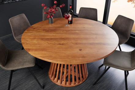Étkezőasztal MAISON JADE 130 cm kerek akácfa