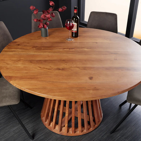 Étkezőasztal MAISON JADE 130 cm kerek akácfa