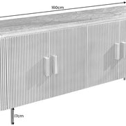 Sideboard VENEZIANO 160cm mango wood with marble top