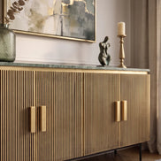 Sideboard VENEZIANO 160cm mango wood with marble top