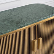 Sideboard VENEZIANO 160cm mango wood with marble top