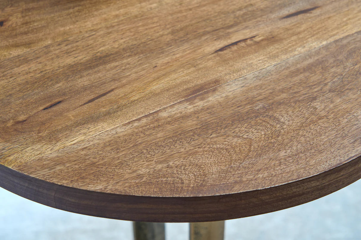 Side Table ELEGANCE 60cm mango wood top