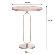 Side Table ELEGANCE 60cm mango wood top