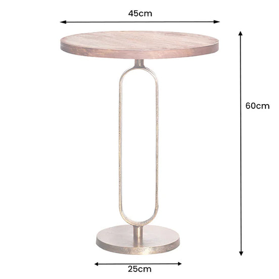 Lerakóasztal ELEGANCE 60 cm mangófa lap