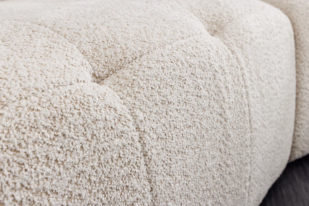 Kanapé ROYAL 295 cm XL rugós mag levehető huzat buklé pezsgő-bézs