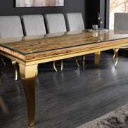Étkezőasztal MODERN BAROCK BARRACUDA 200 cm arany