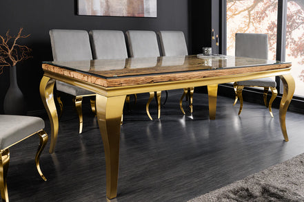 Étkezőasztal MODERN BAROCK BARRACUDA 200 cm arany