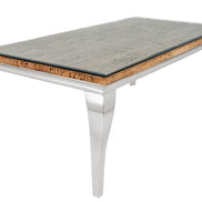 Étkezőasztal MODERN BAROCK BARRACUDA 200 cm króm