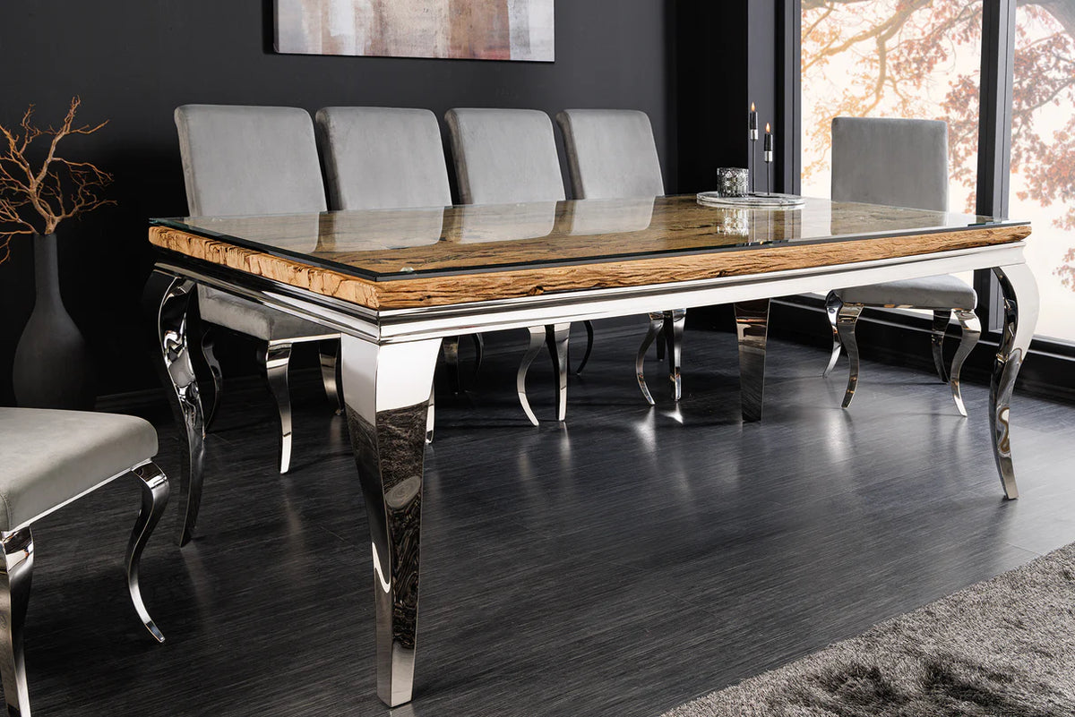Étkezőasztal MODERN BAROCK BARRACUDA 200 cm króm