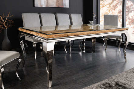 Étkezőasztal MODERN BAROCK BARRACUDA 200 cm króm