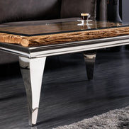 Coffee Table MODERN BAROCK BARRACUDA 100x60cm chrome