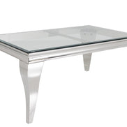 Coffee Table MODERN BAROCK BARRACUDA 100x60cm chrome