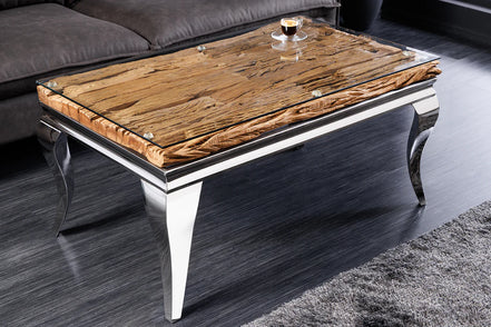 Coffee Table MODERN BAROCK BARRACUDA 100x60cm chrome
