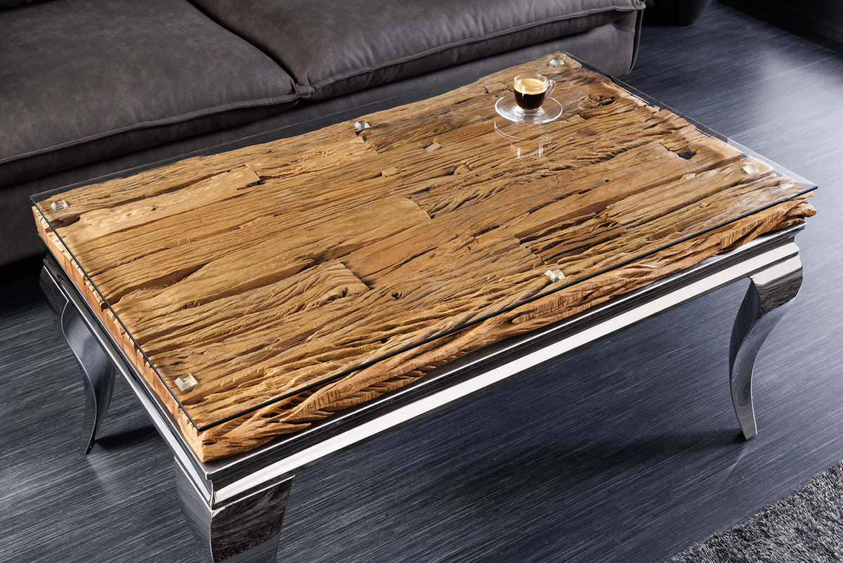 Coffee Table MODERN BAROCK BARRACUDA 100x60cm chrome