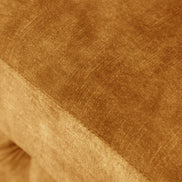 Lábtartó MODERN BAROCK 90 cm bársony mustársárga chesterfield stílusban