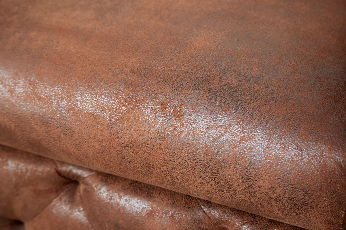 Fotel MODERN BAROCK chesterfield stílusú 120 cm mikroszálas antikbarna