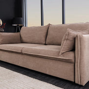 APARTMENT sofa bed 215 cm 3-seater corduroy taupe
