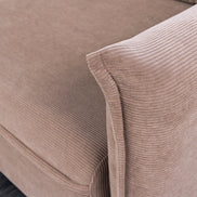 APARTMENT sofa bed 215 cm 3-seater corduroy taupe