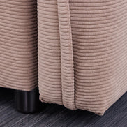 APARTMENT sofa bed 215 cm 3-seater corduroy taupe