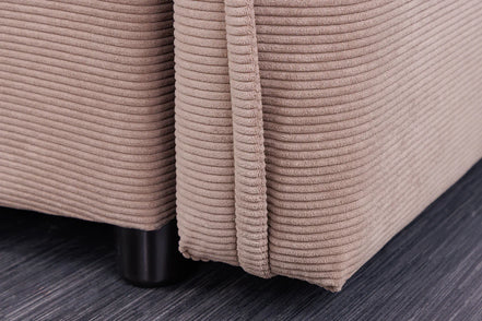 APARTMENT sofa bed 215 cm 3-seater corduroy taupe