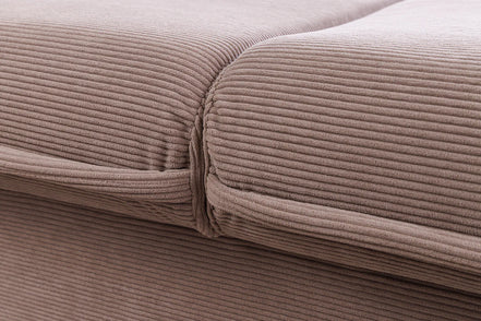 APARTMENT sofa bed 215 cm 3-seater corduroy taupe