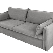 APARTMENT sofa bed 215 cm 3-seater corduroy grey