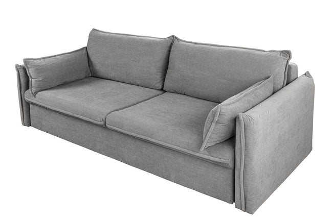APARTMENT sofa bed 215 cm 3-seater corduroy grey