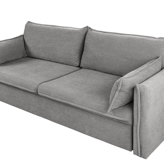 APARTMENT sofa bed 215 cm 3-seater corduroy grey