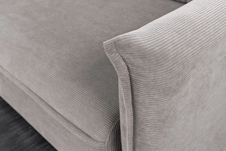APARTMENT sofa bed 215 cm 3-seater corduroy grey