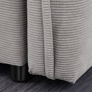 APARTMENT sofa bed 215 cm 3-seater corduroy grey