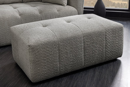 Lábtartó ROYAL 120 cm rugós mag buklé szürke