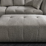 Lábtartó ROYAL 120 cm rugós mag buklé szürke