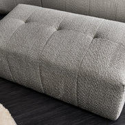 Lábtartó ROYAL 120 cm rugós mag buklé szürke