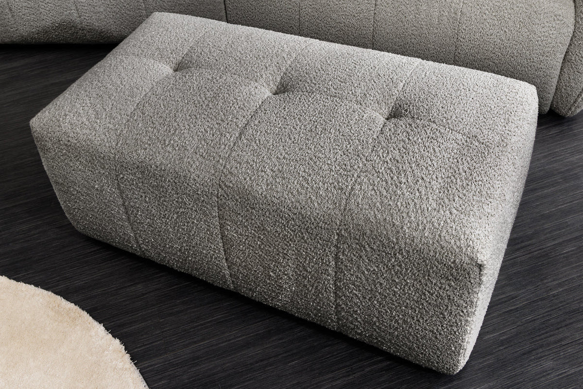 Lábtartó ROYAL 120 cm rugós mag buklé szürke